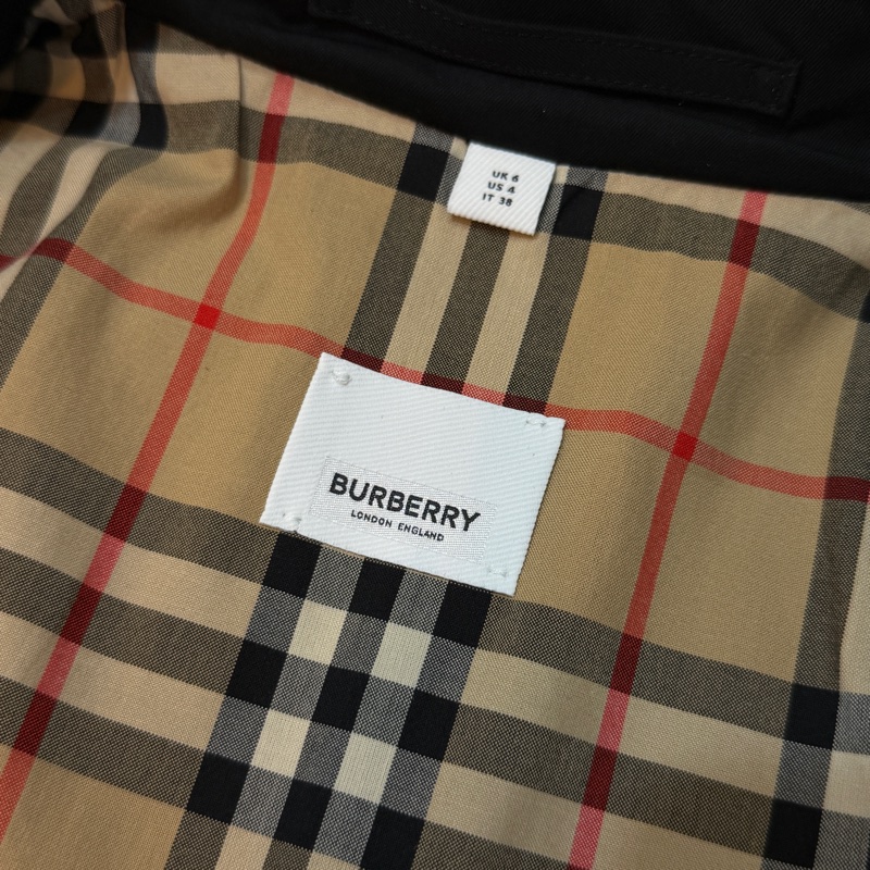 BURBERRY英國黑色風衣UK6-13