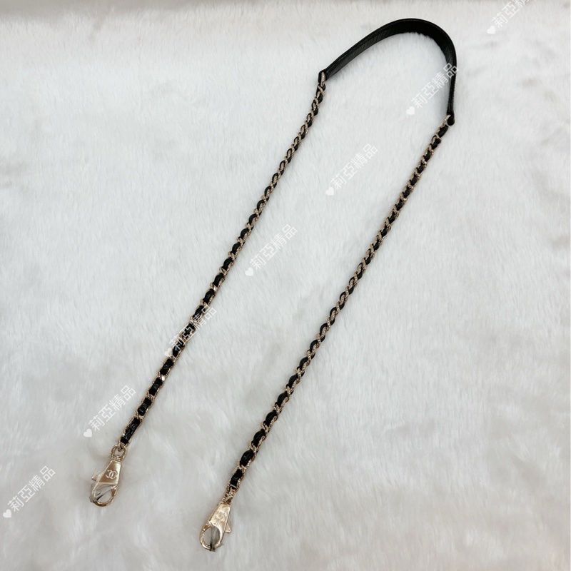 莉亞精品♡Chanel A92990 手把 handle 黑金 二手-19
