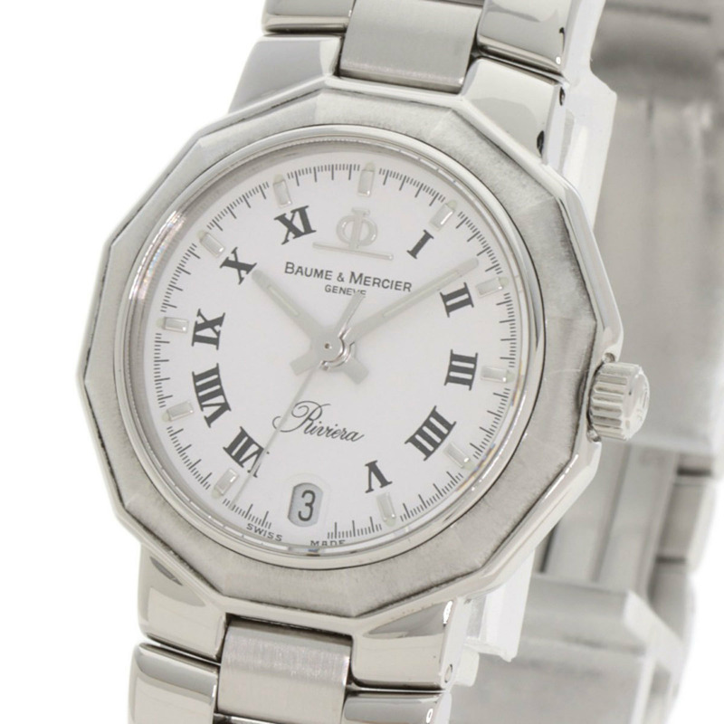 名士 (Baume & Mercier) MV040078 Riviera 女士腕錶，精鋼材質-2