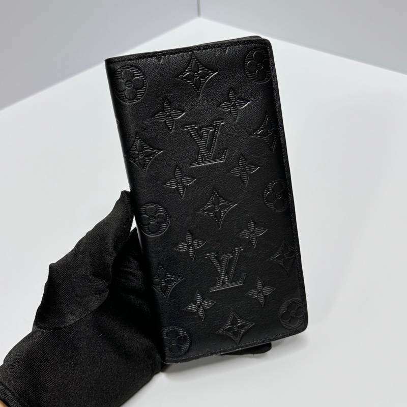 （超新閒置品💝） LV M62900 “so black” 全牛皮長夾 專櫃32700！-5