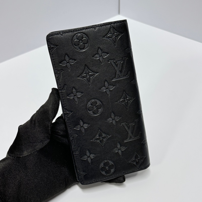 （超新閒置品💝） LV M62900 “so black” 全牛皮長夾 專櫃32700！-6