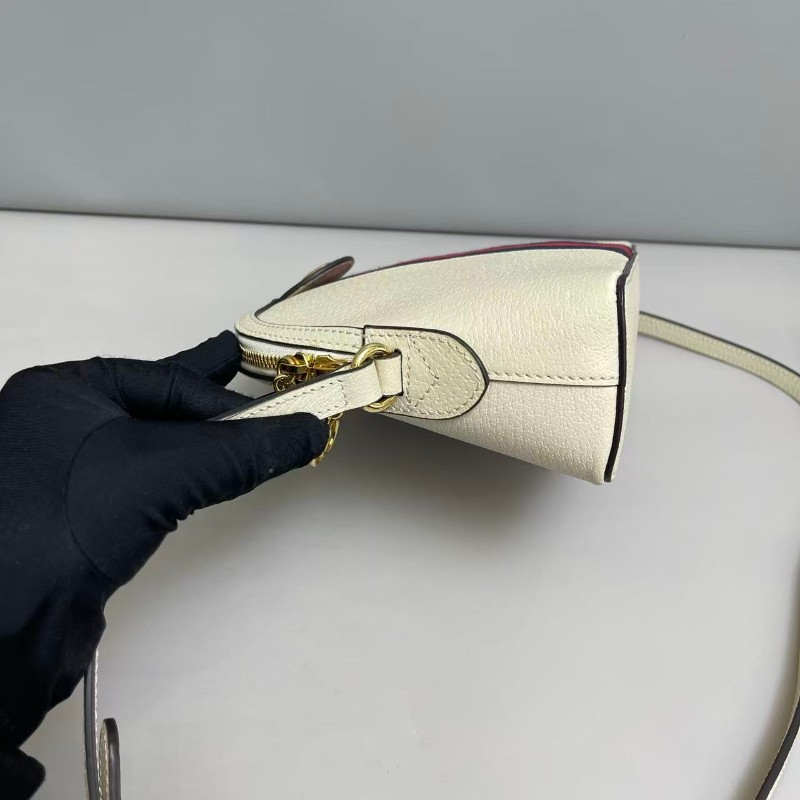Gucci Ophidia小號白色牛皮貝殼包-4