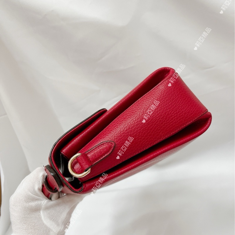 莉亞精品♡Gucci 510302 風琴郵差包 紅 二手-8