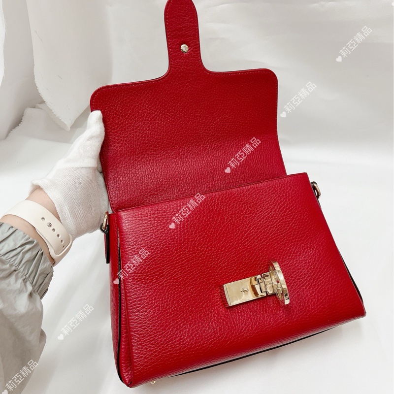莉亞精品♡Gucci 510302 風琴郵差包 紅 二手-9