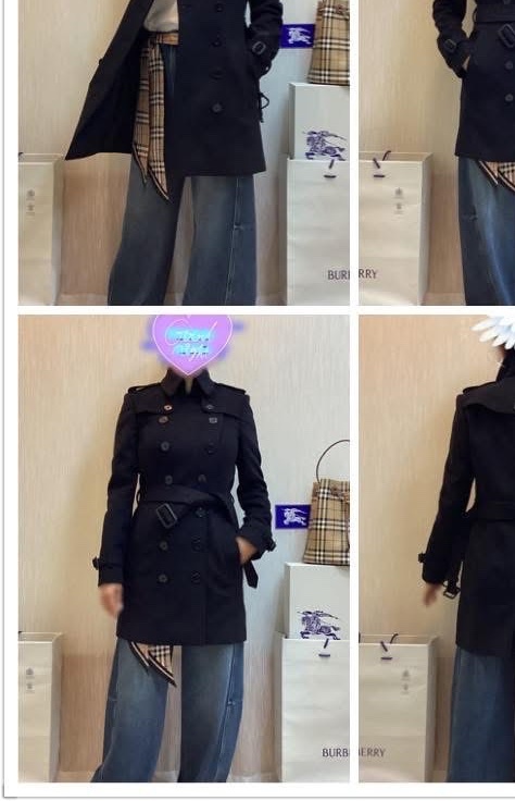 BURBERRY英國黑色軍裝羊毛羊絨大衣UK6