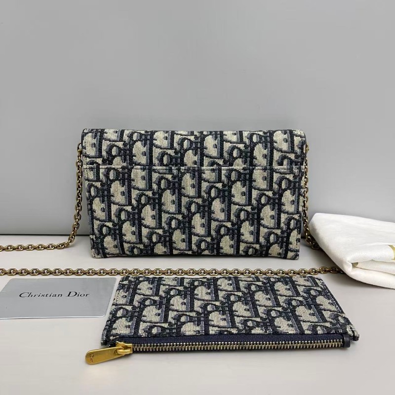 Dior saddle老花二合一馬鞍鏈條包-1