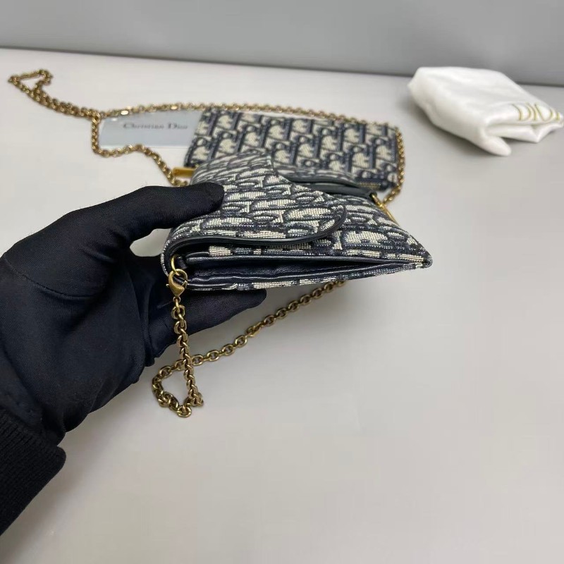Dior saddle老花二合一馬鞍鏈條包-2