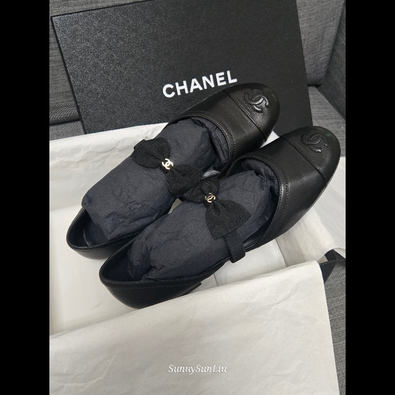 Jennie 同款 Chanel 香奈兒 2025瑪莉珍鞋🖤 蝴蝶結好美-8
