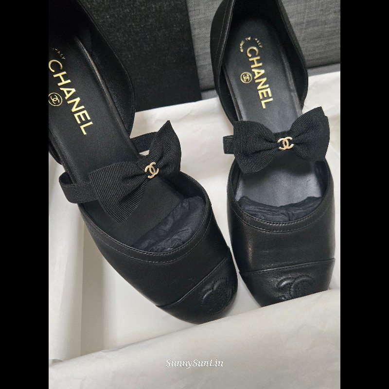 Jennie 同款 Chanel 香奈兒 2025瑪莉珍鞋🖤 蝴蝶結好美-14