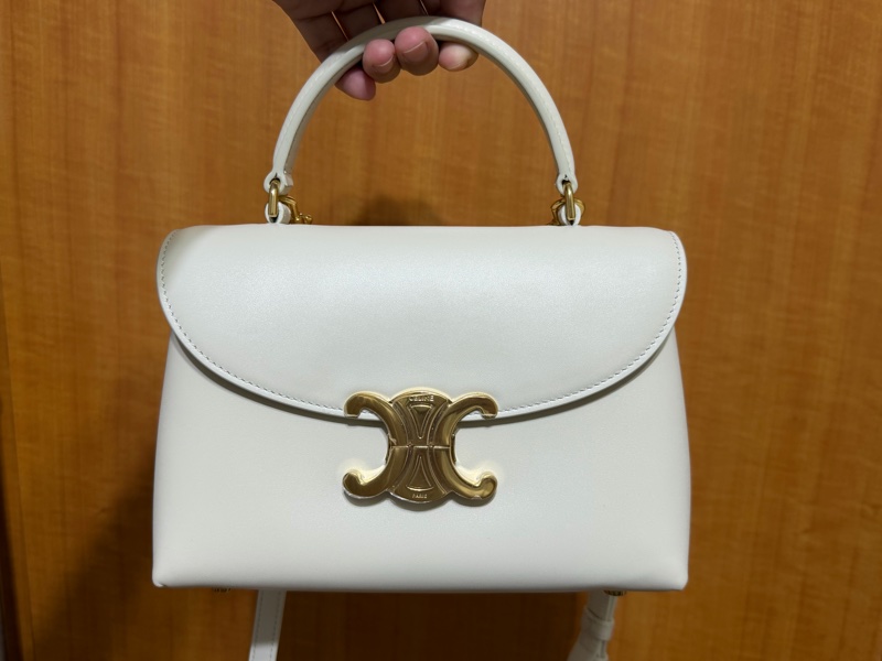 Celine teen nino 白色 亮面牛皮-2