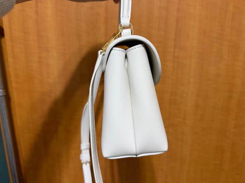 Celine teen nino 白色 亮面牛皮-4