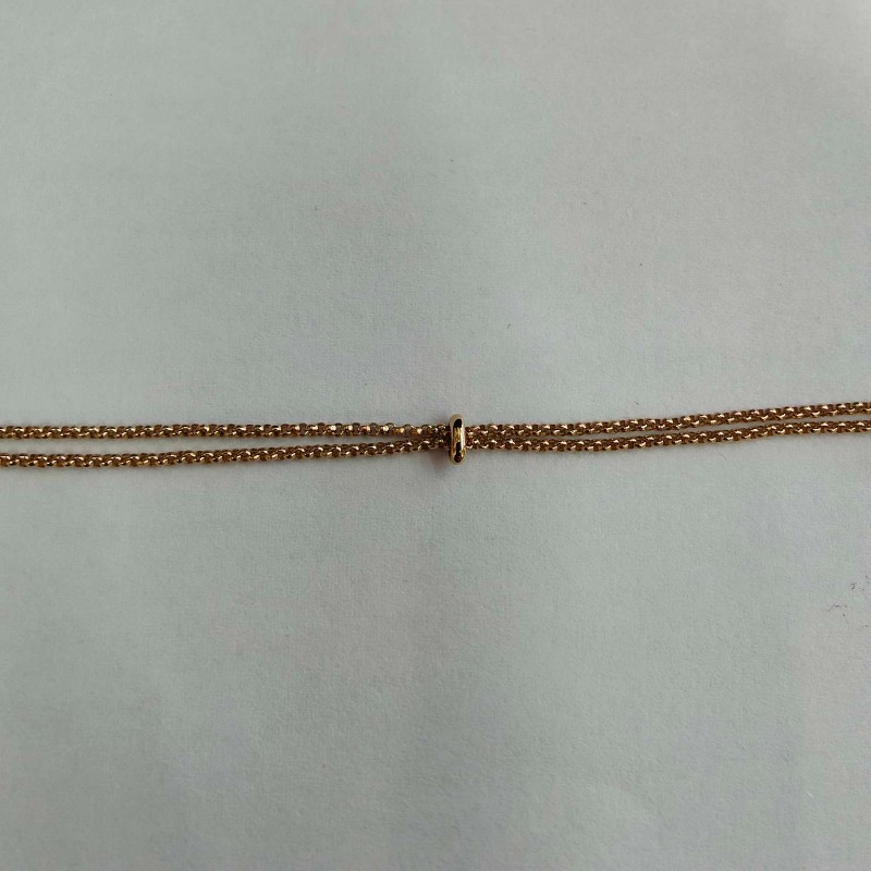 BVLGARI S號玫瑰金鑲鑽白貝母冰淇淋手鍊-7