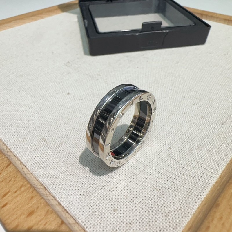 Bvlgari 慈善款小紅人銀戒指56號-2