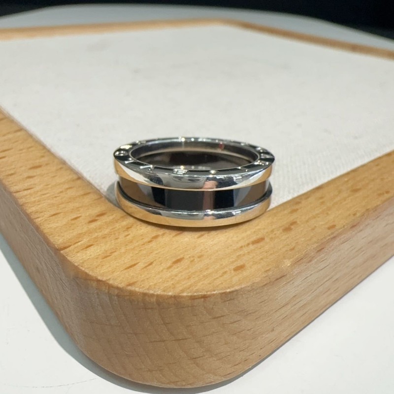 Bvlgari 慈善款小紅人銀戒指56號-3