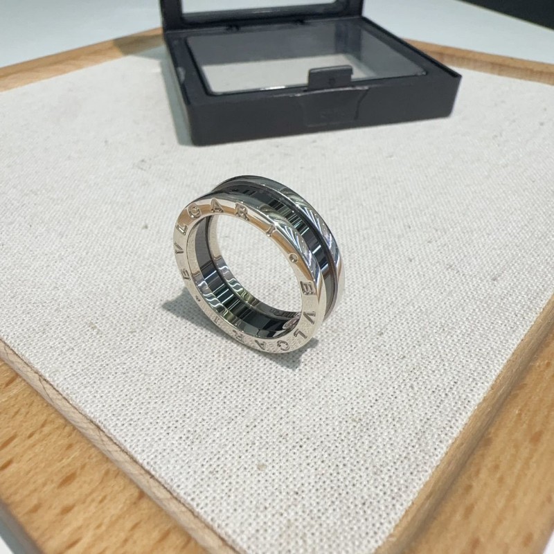 Bvlgari 慈善款小紅人銀戒指56號-4