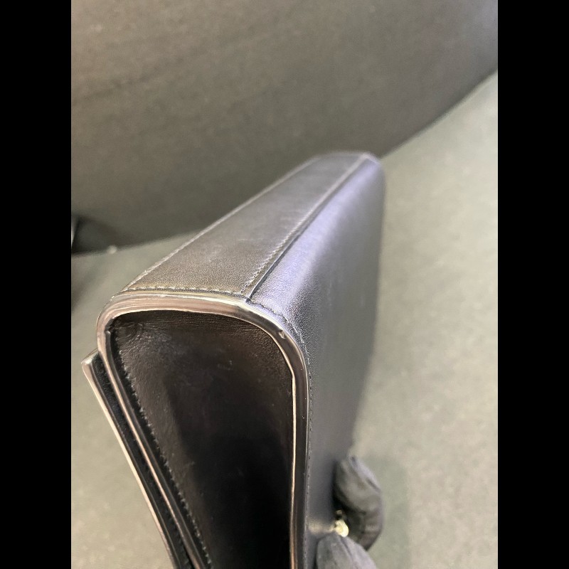 YSL kate流蘇光面牛皮黑銀鏈條包 經典logo裝飾-26