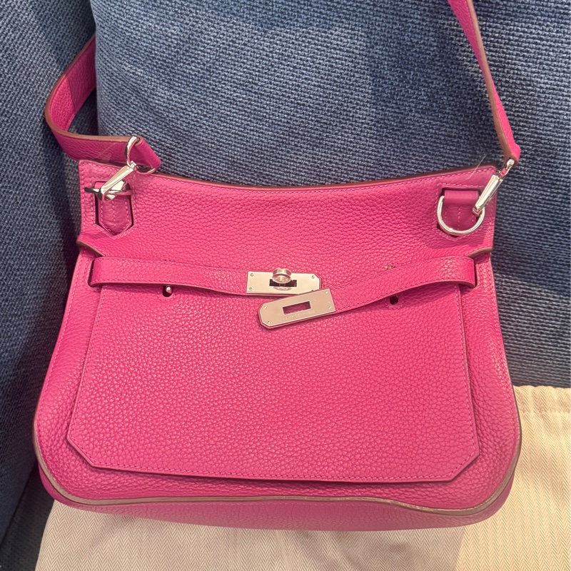 Hermes 愛馬仕 Jypsiere 吉普賽  28方框P刻  托斯卡紫銀釦黃金尺寸-0