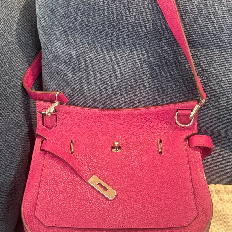 Hermes 愛馬仕 Jypsiere 吉普賽  28方框P刻  托斯卡紫銀釦黃金尺寸-1