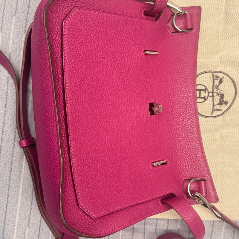 Hermes 愛馬仕 Jypsiere 吉普賽  28方框P刻  托斯卡紫銀釦黃金尺寸-2