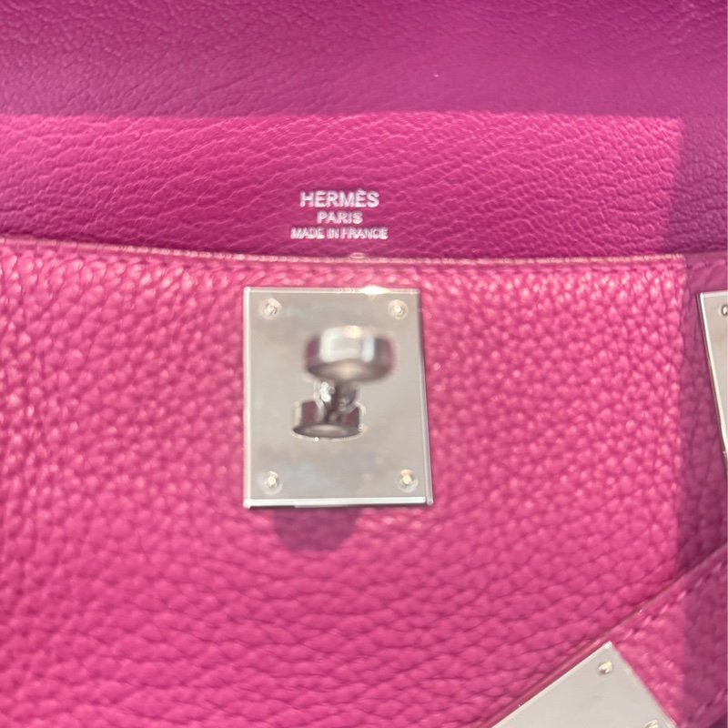 Hermes 愛馬仕 Jypsiere 吉普賽  28方框P刻  托斯卡紫銀釦黃金尺寸-16