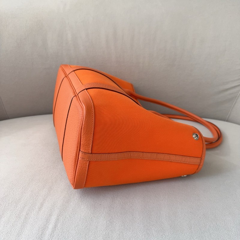 【超稀有款】Hermes花園38 橙色 手提包肩背包-2
