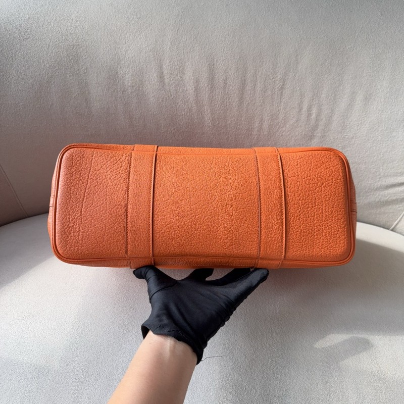 【超稀有款】Hermes花園38 橙色 手提包肩背包-4