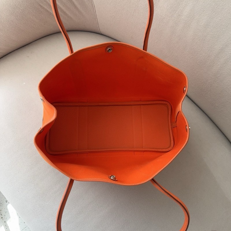 【超稀有款】Hermes花園38 橙色 手提包肩背包-5