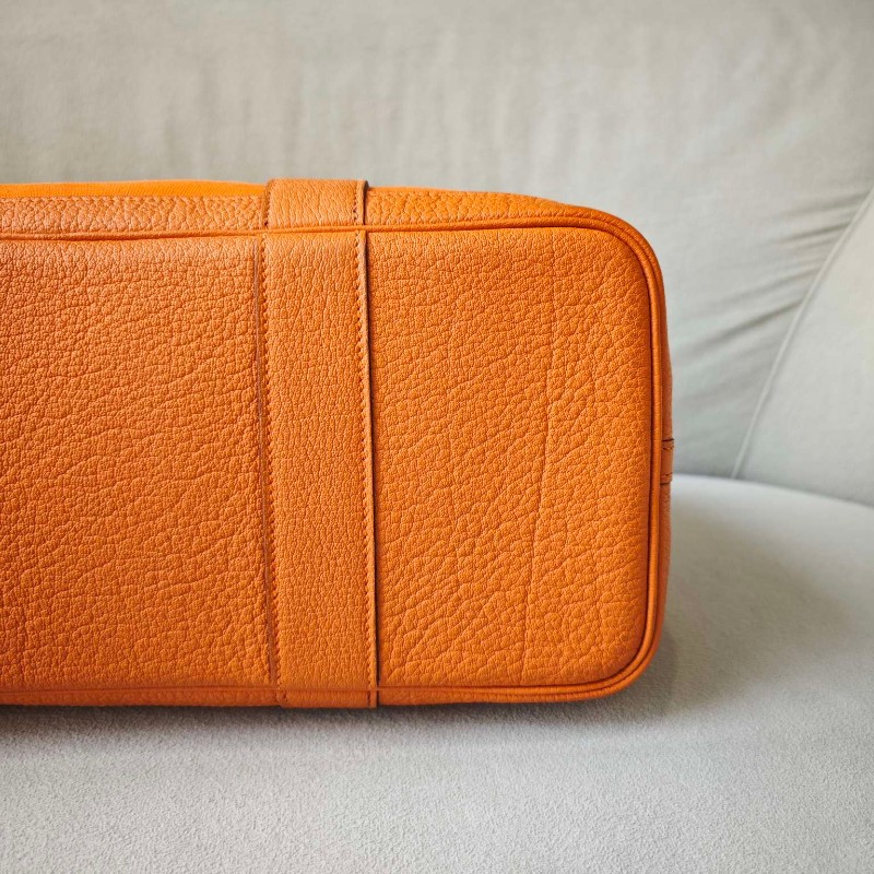 【超稀有款】Hermes花園38 橙色 手提包肩背包-6