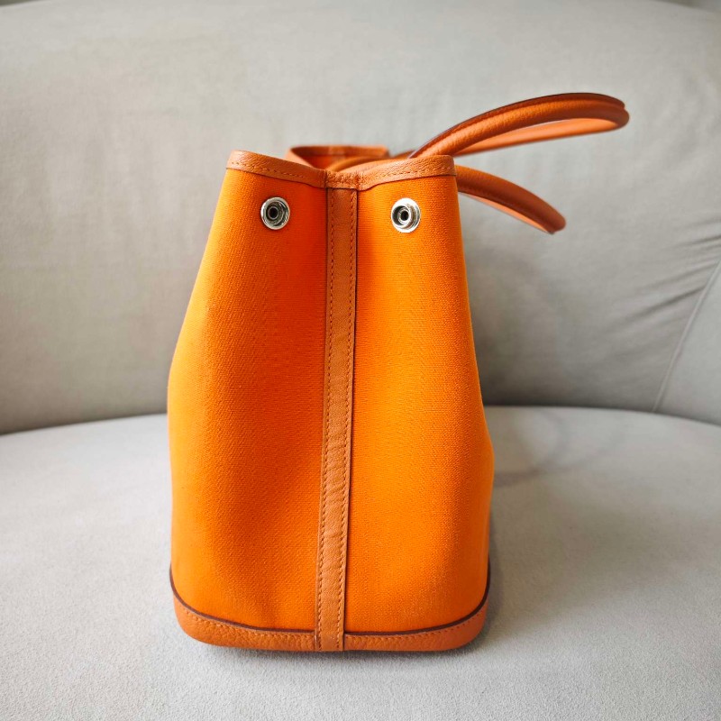 【超稀有款】Hermes花園38 橙色 手提包肩背包-8