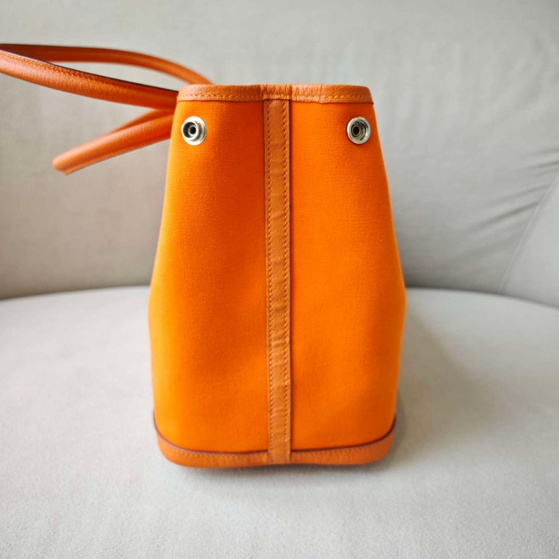【超稀有款】Hermes花園38 橙色 手提包肩背包-9
