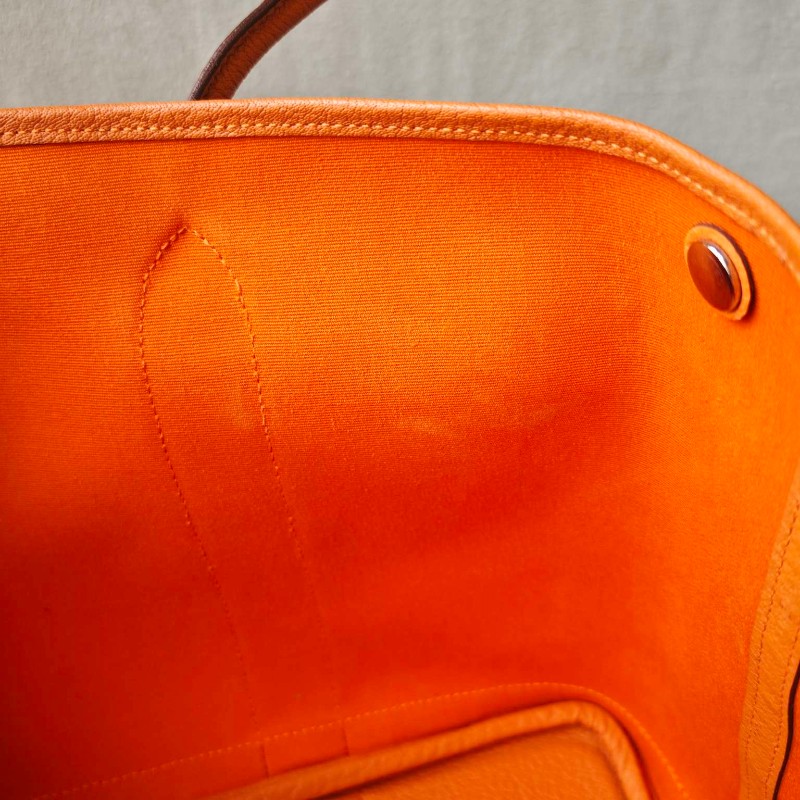 【超稀有款】Hermes花園38 橙色 手提包肩背包-20