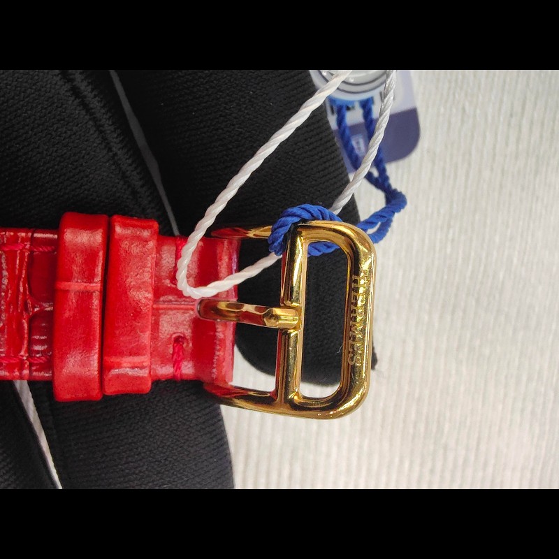 Hermes H系列HH1.201橘黃色錶盤石英女士手錶腕錶-11