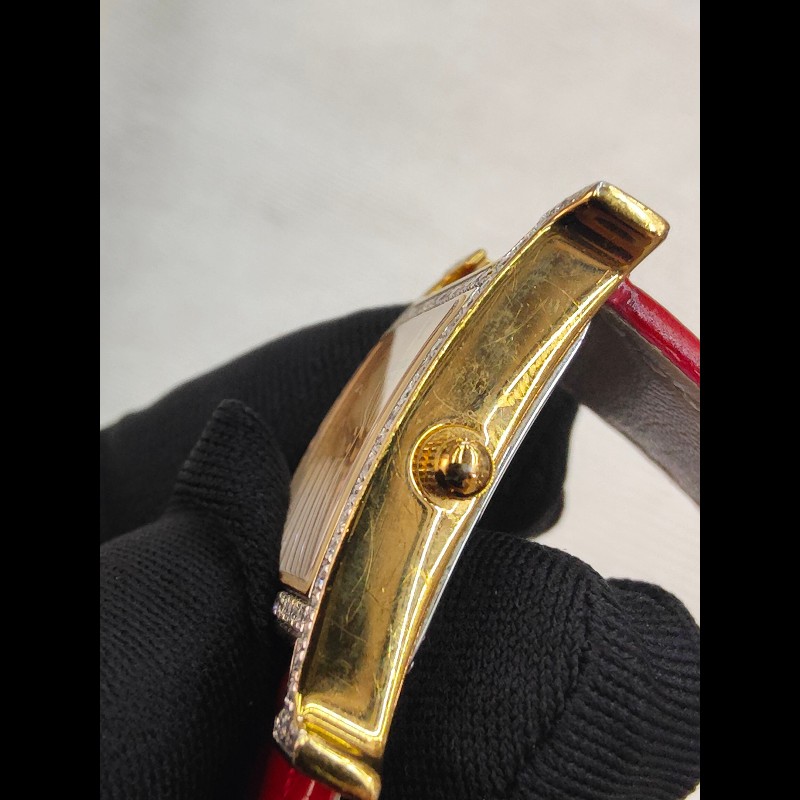 Hermes H系列HH1.201橘黃色錶盤石英女士手錶腕錶-15