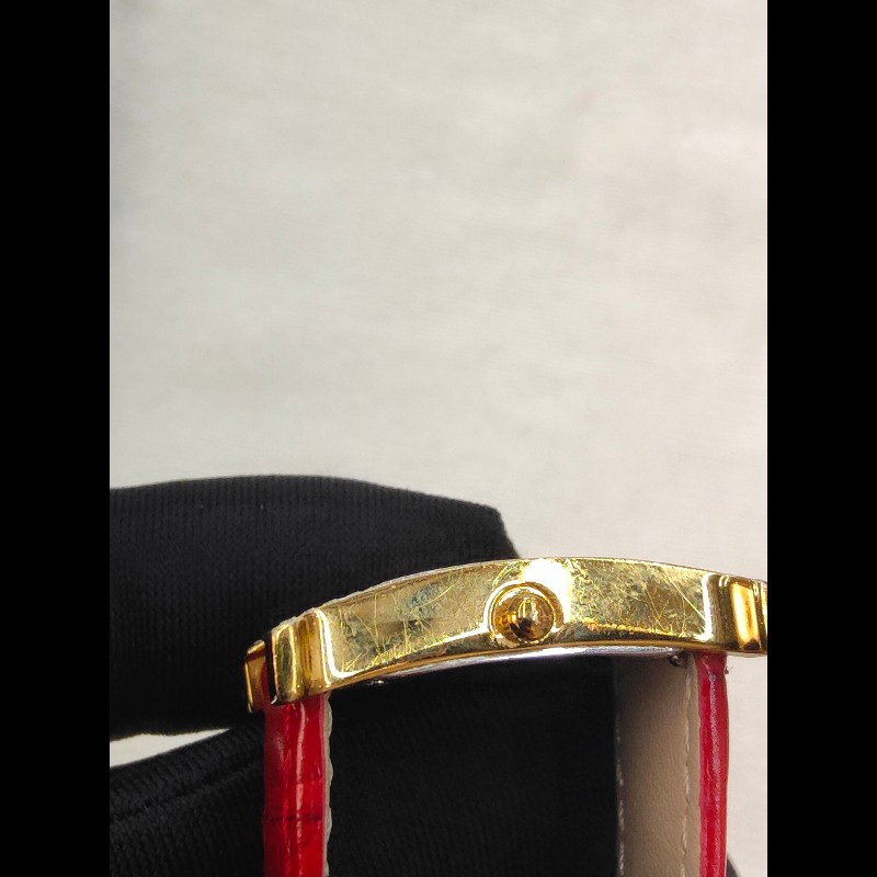 Hermes H系列HH1.201橘黃色錶盤石英女士手錶腕錶-16