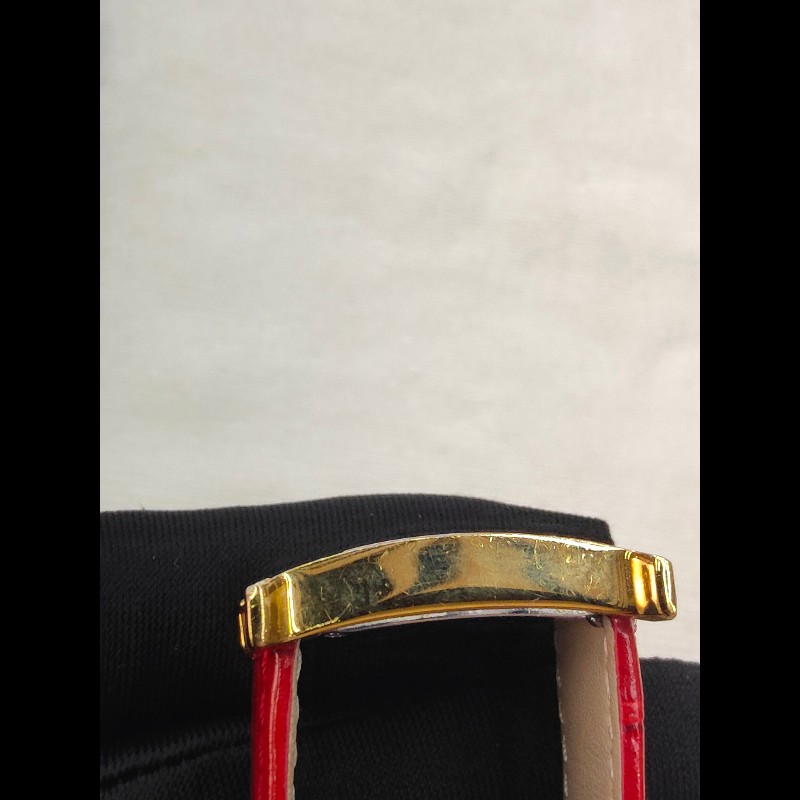 Hermes H系列HH1.201橘黃色錶盤石英女士手錶腕錶-18