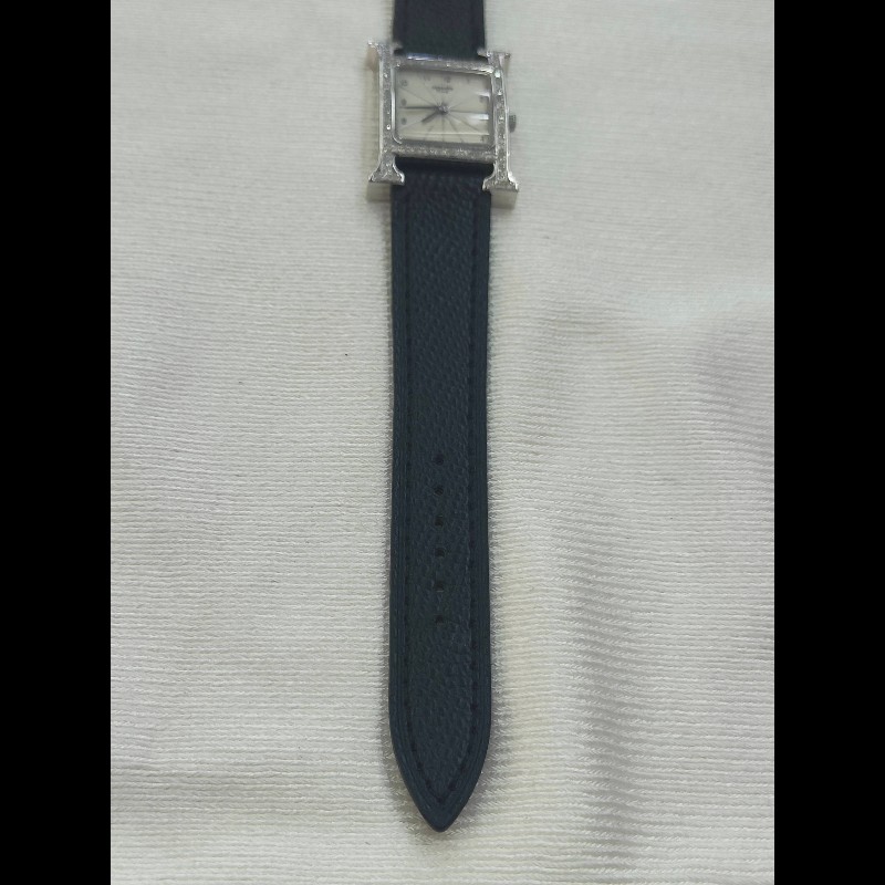 Hermes H系列HH1.210白盤石英女士手錶腕錶-6