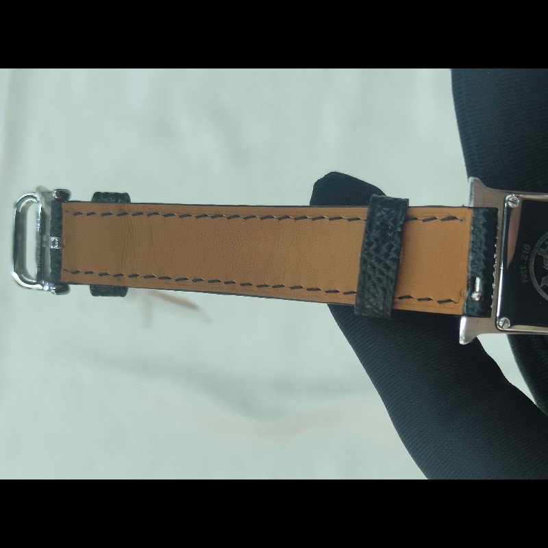 Hermes H系列HH1.210白盤石英女士手錶腕錶-9