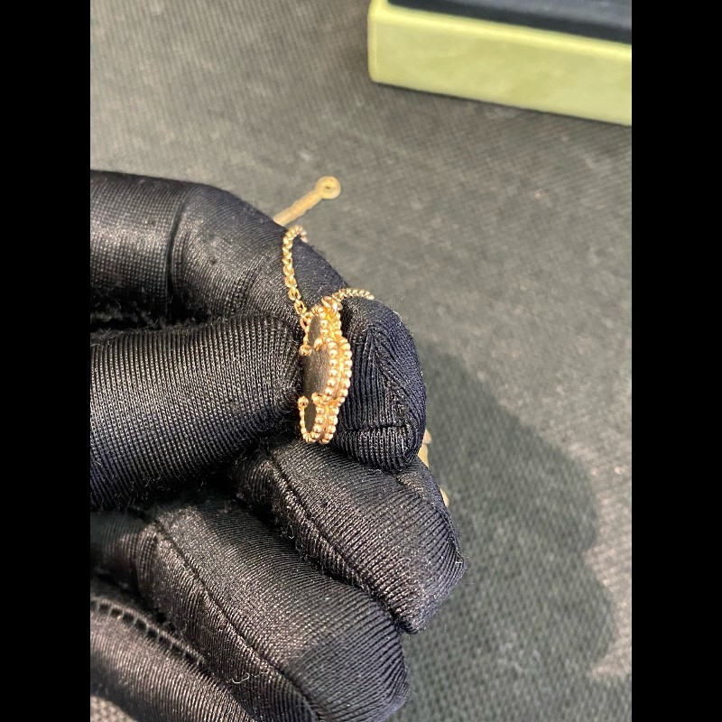 VCA/梵克雅寶中號玫瑰金灰貝母項鍊-7