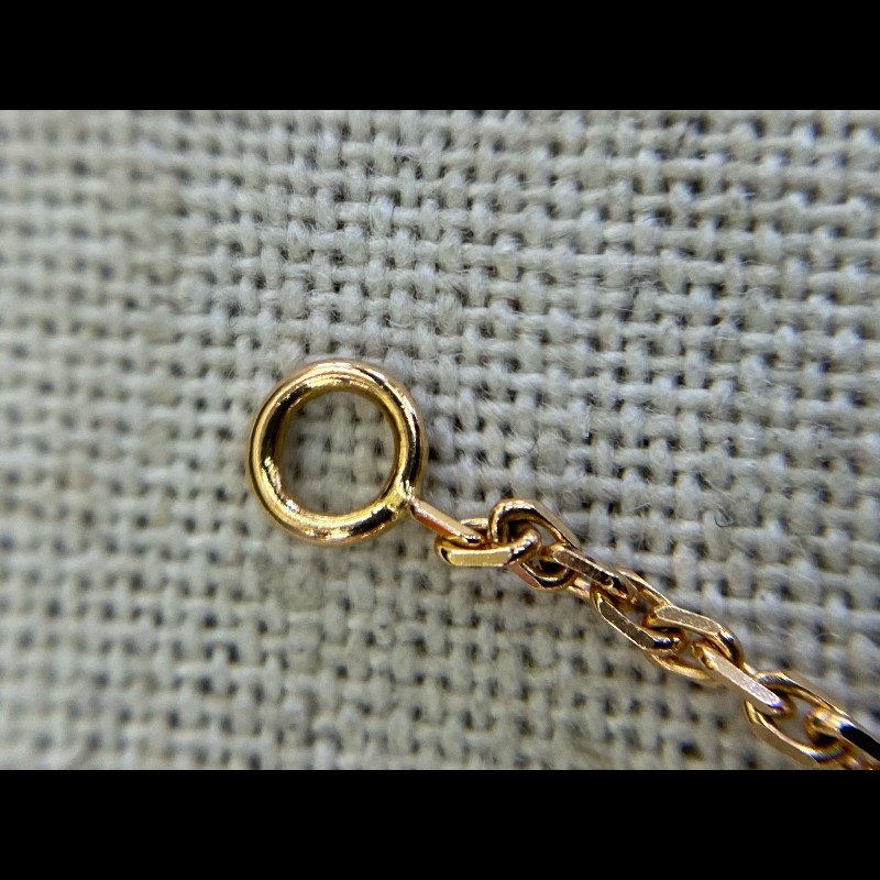 VCA/梵克雅寶中號玫瑰金灰貝母項鍊-13