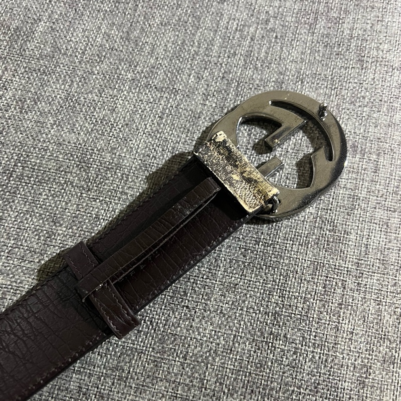 GUCCI 皮帶 有使用痕跡-5