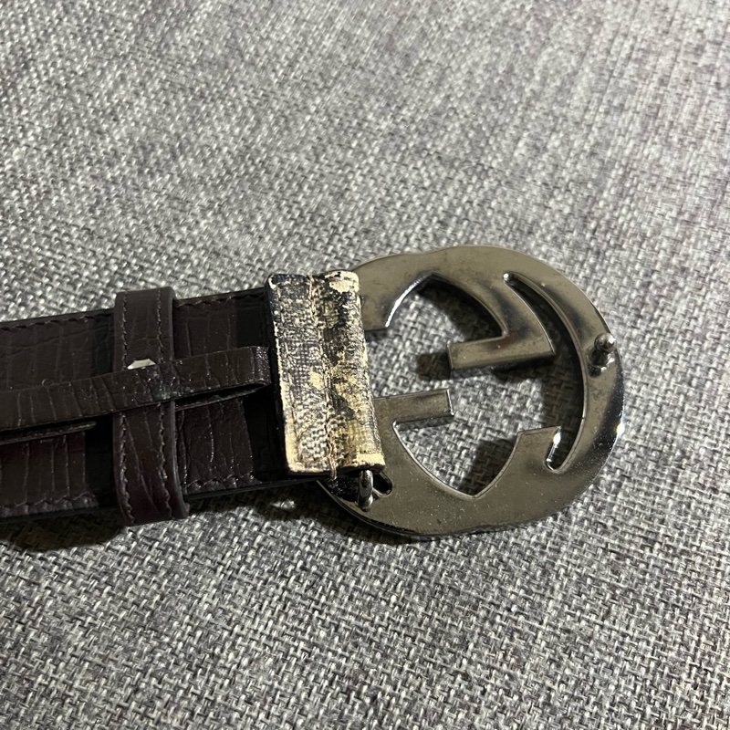 GUCCI 皮帶 有使用痕跡-6