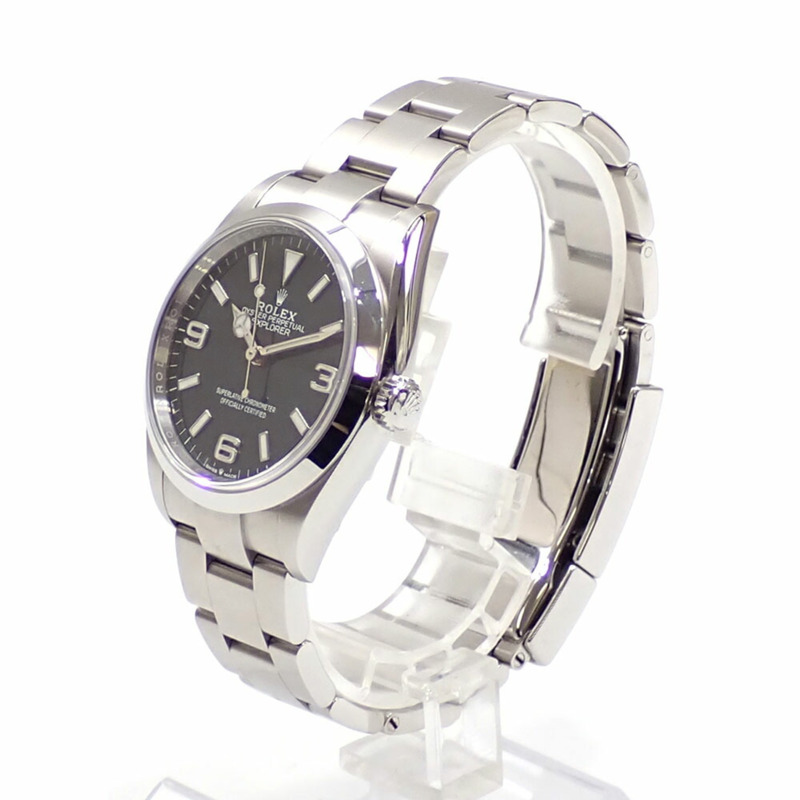 勞力士探險家1號男士自動上鍊不鏽鋼腕錶，型號124270，隨機編號，A4044927-1