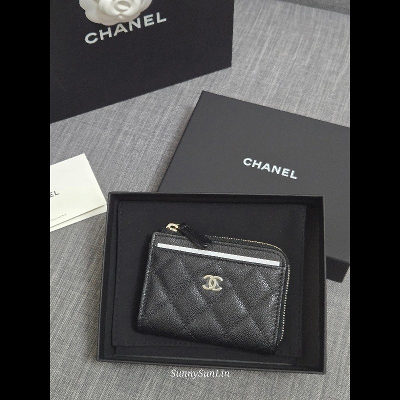 Chanel 香奈兒 25 新款 L拉鍊零錢包 卡包🈶購證-2