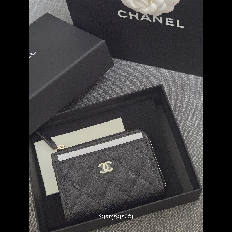 Chanel 香奈兒 25 新款 L拉鍊零錢包 卡包🈶購證-4