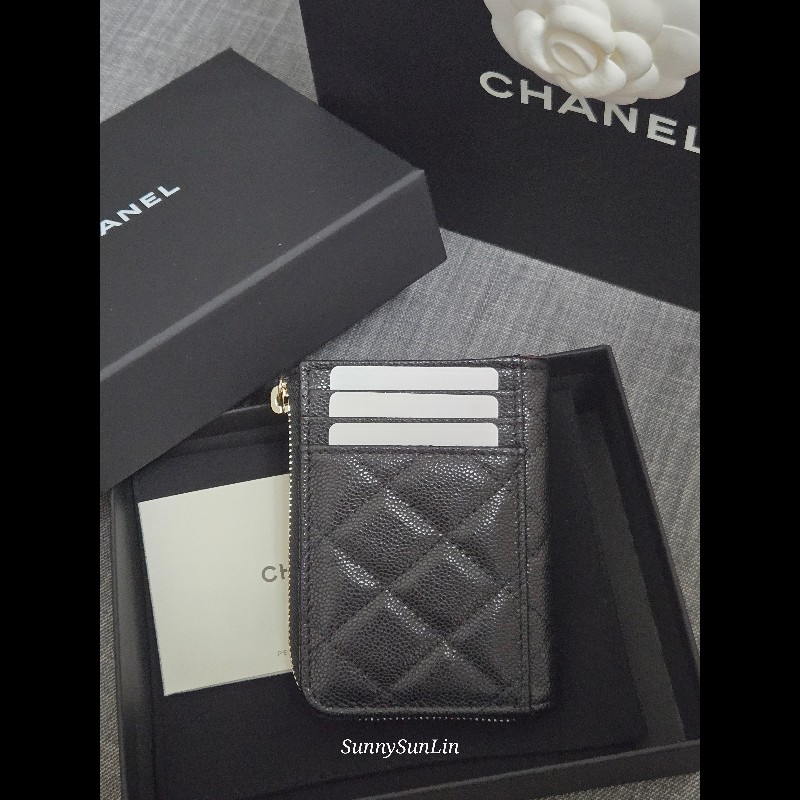 Chanel 香奈兒 25 新款 L拉鍊零錢包 卡包🈶購證-5