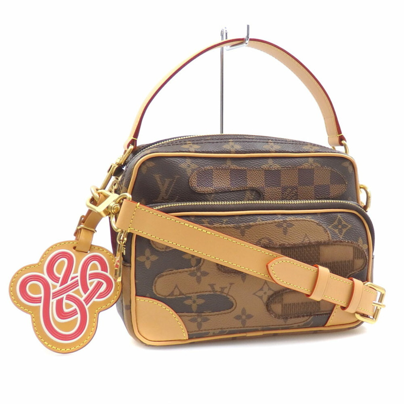 Louis Vuitton x NIGO Monogram Landscape Nile 女士單肩包，M26068，棕色-0