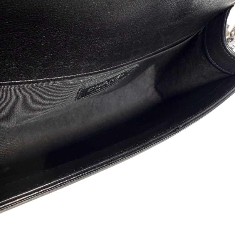 【2403】香奈兒 Chanel Le Boy 中號 黑色 小牛皮 斜挎包-6