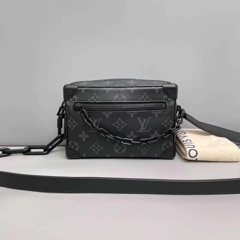 LV路易威登Mini Soft Trunk老花黑色盒子-0