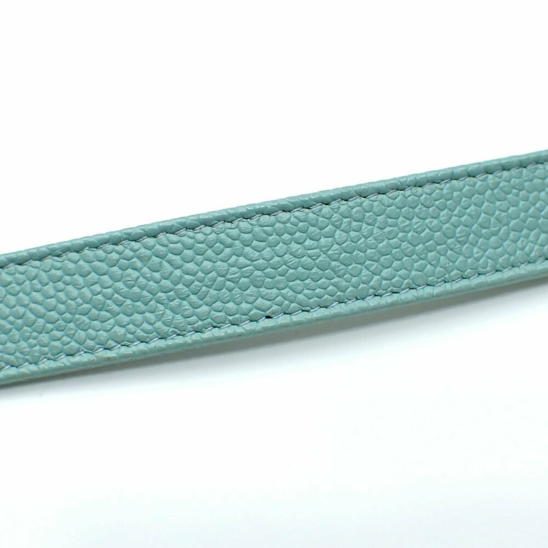 香奈兒Boy女士鏈條單肩包，薄荷綠魚子醬皮革，AS0130，Coco標誌，A4044935-3