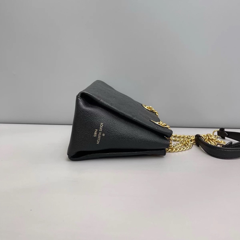 LV路易威登surene BB黑色壓紋牛皮單肩斜挎包-4